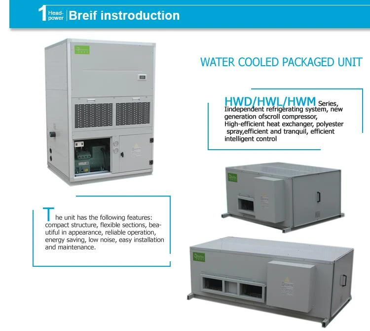 36 Ton Water Cooled Package Air Conditioners